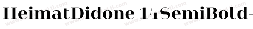 HeimatDidone 14SemiBold字体转换